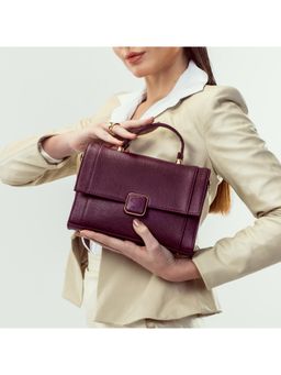 Strokes by Namrata Mehta - Burgundy Belle Serena Handbag Cum Sling Bag