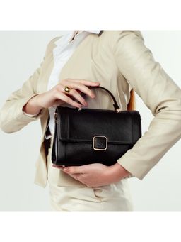 Strokes by Namrata Mehta - Black Chic Serena Handbag Cum Sling Bag