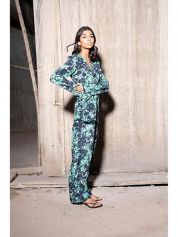 TheRealB - Coastal Retreat Ruffled Blue Shirt