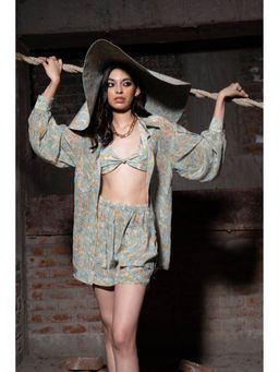 TheRealB - Gypsy Soul Bralette Blue with Tie-Up