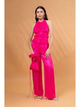 TheRealB - Pleated Halter Neck Backless Top