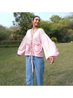 TheRealB - Checkered Pink Heart Top