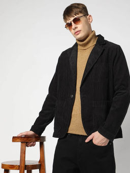 GAP - Black Men's Notch Collar Corduroy Jacket