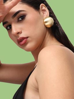 Sohi - Gold Plated Casual Designer Stud for Women-Gold