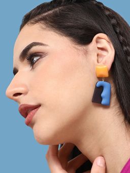 Sohi - Gold Plated Party Designer Drop Earring for Women-Multi-Color