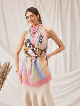 Silk Land - Looney Tunes Printed Soft Cotton Scarf