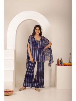 DEASHA INDIA - Mithika Blue Lurex Co-Ord (Set of 3)