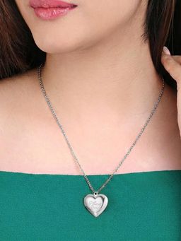 Peora - I LOVE YOU Heart Shape Openable Pendant Chain Necklace