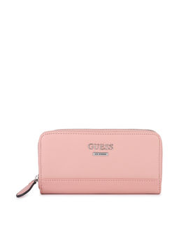 Guess - MEADE SLG MED ZIP AROUND Pink Wallet