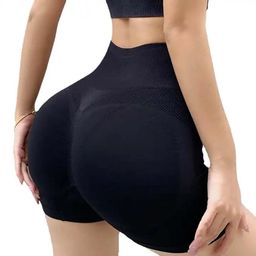 BRACHY - Body Shaping Butt Lifting Underwear High Waist Hip Pad Enhancer Shorts Black (S)