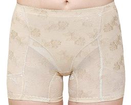 BRACHY - Butt Lifter Padded Panty Shorts Butt Hip Enhancer Butt Shaper (Beige) (M)