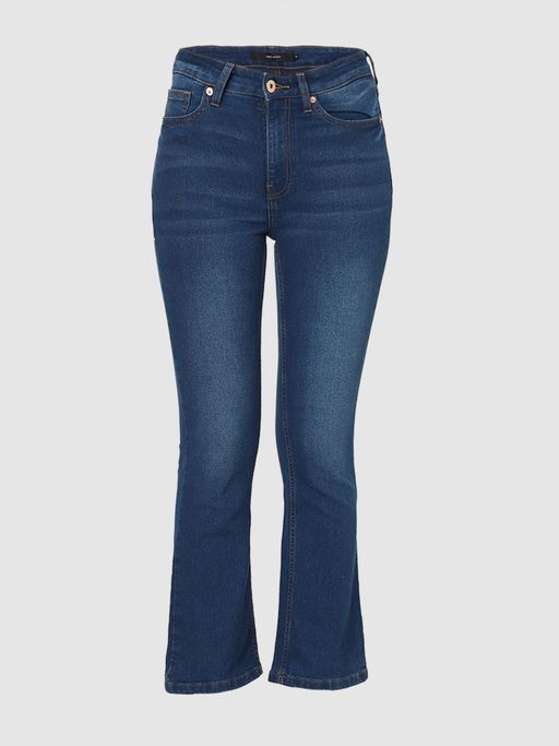 Buy VERO MODA Blue High Rise Bootcut Jeans Online