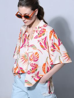 VERO MODA - White Printed Shirt