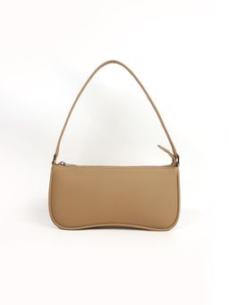 The House Of Ganges - Beige Biscotti Emily Vegan Leather Shoulder Bag (M)