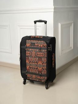 Zouk - Black Banaras Elegance Saira Trolley Bag