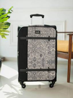 Zouk - Multi-Color Bidri Kaiser Saira Trolley Bag (L)