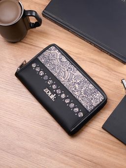 Zouk - Beige Colaba Shirin Eden Zipper Wallet