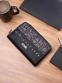 Zouk - Black Lattice Lace Eden Zipper Wallet