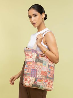 Zouk - Multi-Color Kutch Gamthi Ivy Tote Bag
