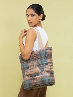 Zouk - Blue Triund Baroque Ivy Tote Bag