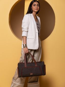 Zouk - Grey Bristel Weekender Duffel Bag (M)