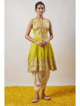 Gopi Vaid - Neeti Yellow Kurta with Dhoti
