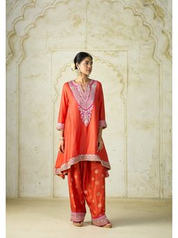 Gopi Vaid - Nadia Orange Kurta with Salwar