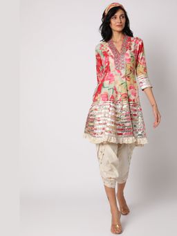 Gopi Vaid - Khushi Multicolor Top with Dhoti