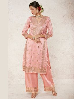 Gopi Vaid - Amaaya Pink Kurta with Palazzo