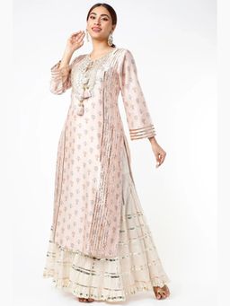 Gopi Vaid - House Of Misu Summiyya In Mogra Pink Kurta with Sharara
