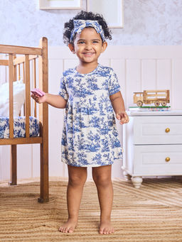 Softsens Baby - Vintage Toile Half Sleeves Dress