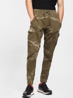 Jack & Jones - Green Mid Rise Printed Co-ord Sweatpants