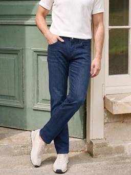 The Indian Garage Co - Men Slim Fit Solid Mid-Rise Jeans-Blue