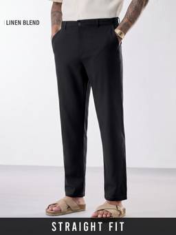 The Souled Store - Carbon Black Men Trousers