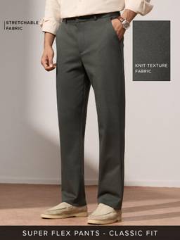 The Souled Store - Knit Dark Olive Green Men Trousers