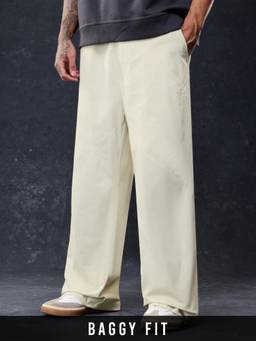 The Souled Store - Air light Misty Beige Men Trouser