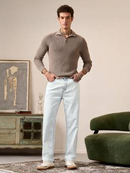 The Souled Store - Denim Snow Men Straight Fit Jeans