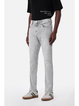 Snitch - Light Grey Denim Slim Casual Jeans for Men