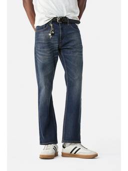 Snitch - Dark Blue Denim Straight Casual Jeans for Men