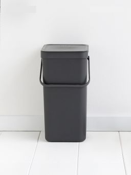 Brabantia - 'Sort & Go' Waste Bin For thinKitchen, 16 litre, Dark Grey