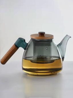 UMAI - Borosilicate Glass Tea Pot With Bamboo Lid