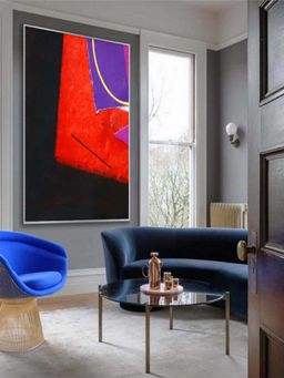 The Art House - Abstract Painting Wall Art Abstract Colourful Canvas Painting Print