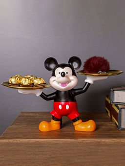 Aarvi Decor - Ceramic Multi-Color Service Mouse Figurine