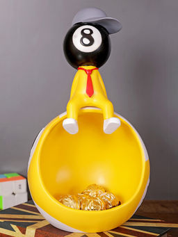 Aarvi Decor - Ceramic Yellow Storage Figurine