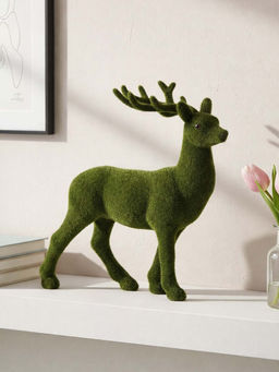 Aarvi Decor - Kue Wei Grass Green Grace Reindeer Figurine