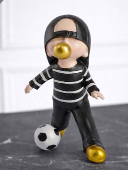 Aarvi Decor - Ceramic Black Goal Getter Decor Figurine