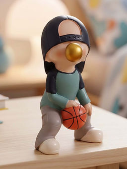 Aarvi Decor - Ceramic Blue Basketball Game Changer Figurine