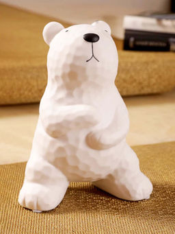 Aarvi Decor - Ceramic White Naughty Polar Bear Figurine