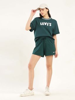 Levi's - Women Green Solid Short