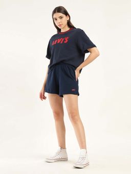 Levi's - Women Navy Blue Solid Short